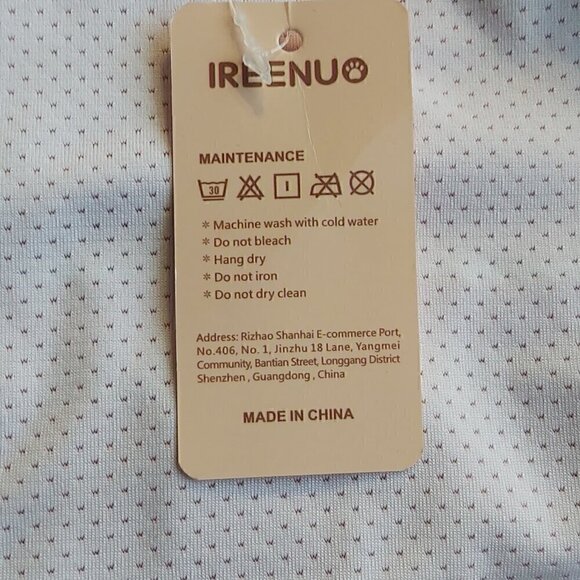 Ireenuo 100% Polyester Red Spring/Fall Coat/Shirt: Stylish and Reflective - L - Picture 7 of 8